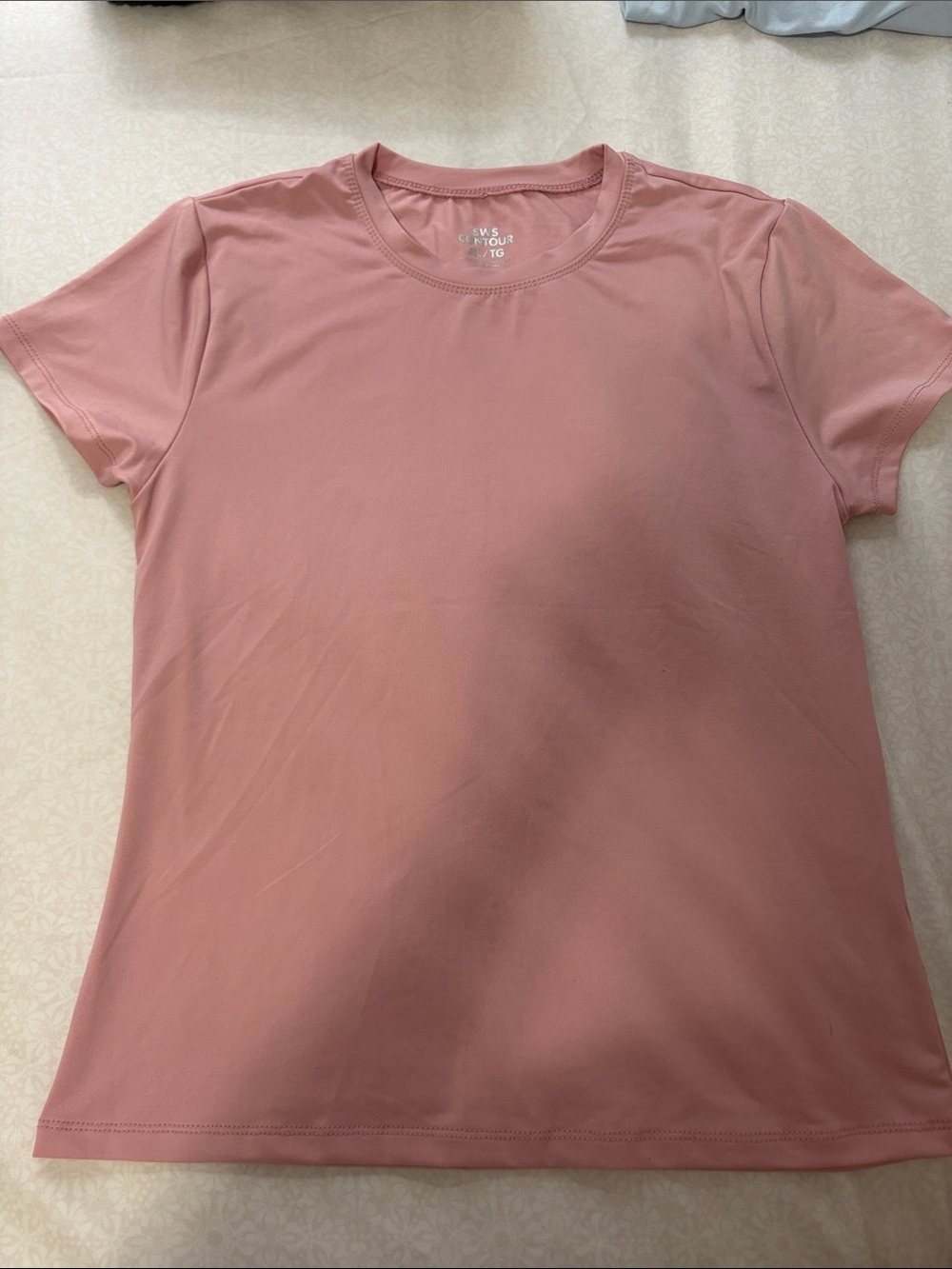 Urban Planet Women's Crew Neck Tee in Dusty Rose